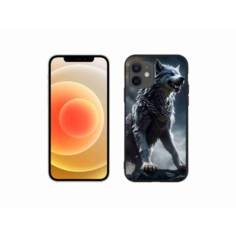 Gél borítás mmCase iPhone 12 mini készülékhez - farkas 1