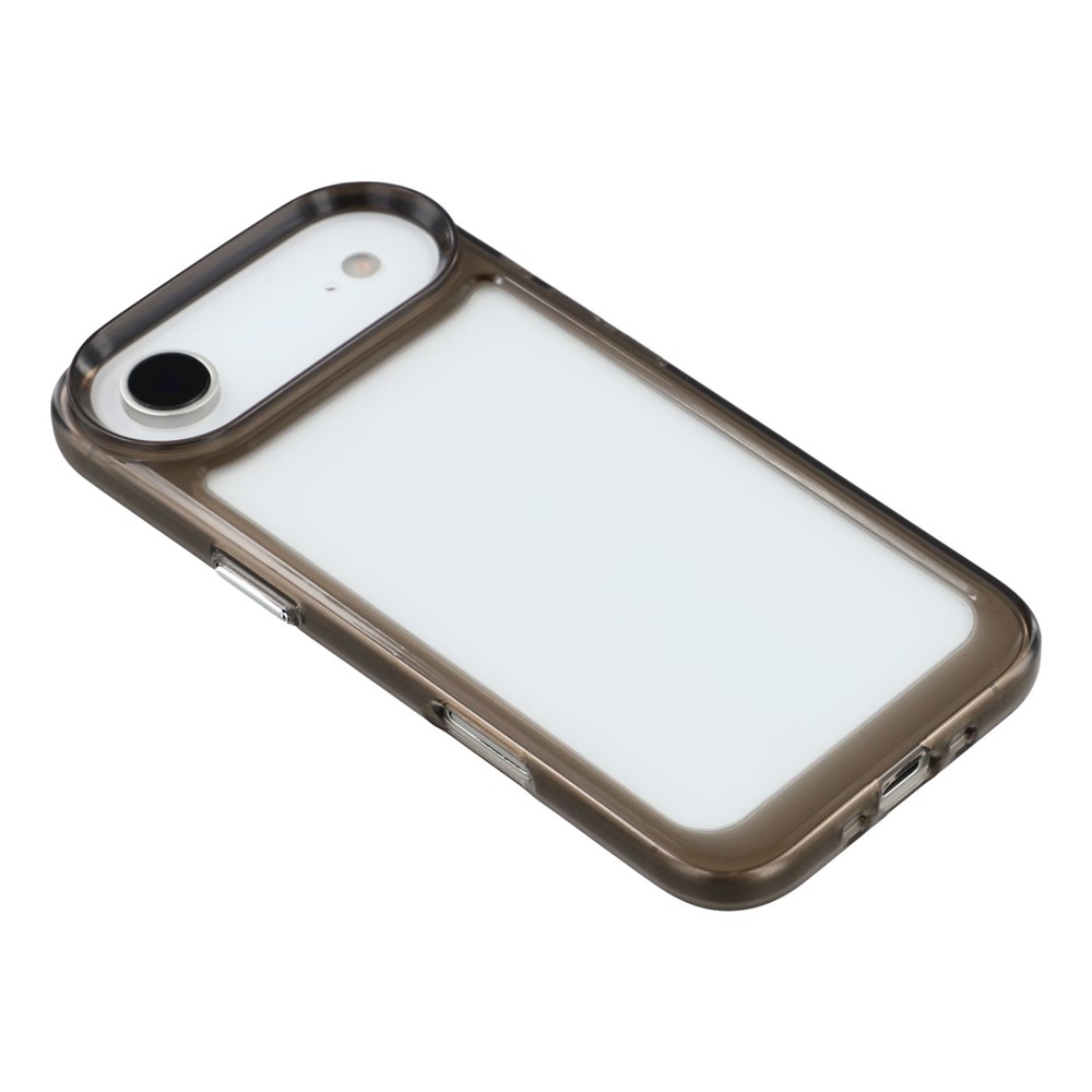 Gél tok fix hátlappal iPhone 17 Air készülékhez - fekete