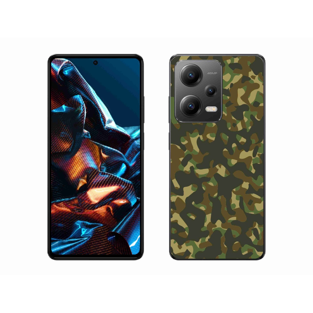 Gél borítás mmCase a Xiaomi Redmi Note 12 Pro 5G-hez - álcázó mintázat 1