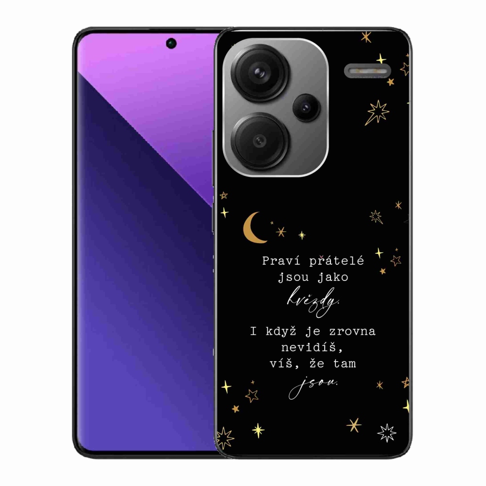 Gél borítás mmCase a Xiaomi Redmi Note 13 Pro+ 5G - idézem 6 fekete háttérrel