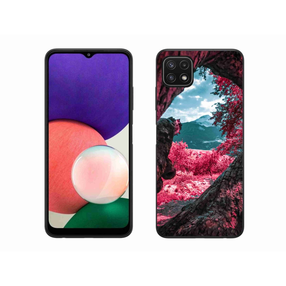 Gél borítás mmCase Samsung Galaxy A22 5G - hegyi kilátás