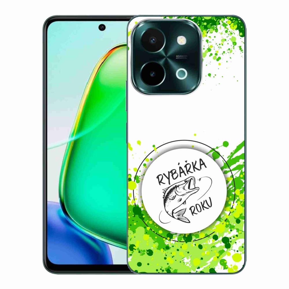 Gél borító mmCase a Vivo Y28-on - az év halászának fehér háttere