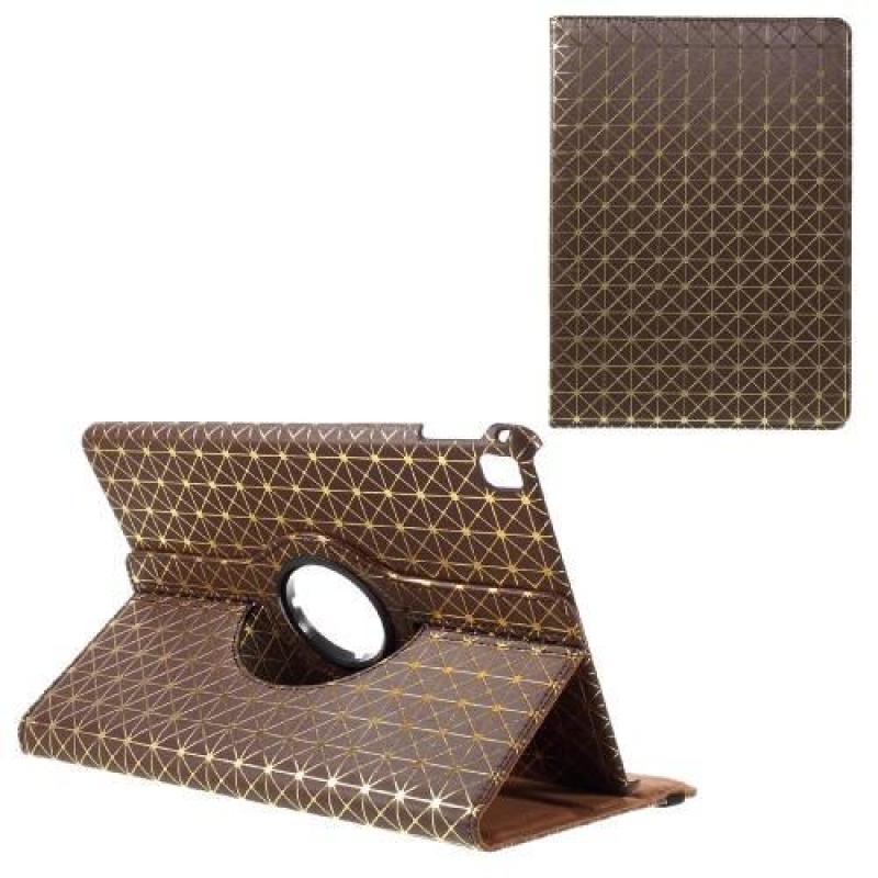 Átlós PU bőr tok pozicionálással iPad Pro 9.7 készülékhez - barna