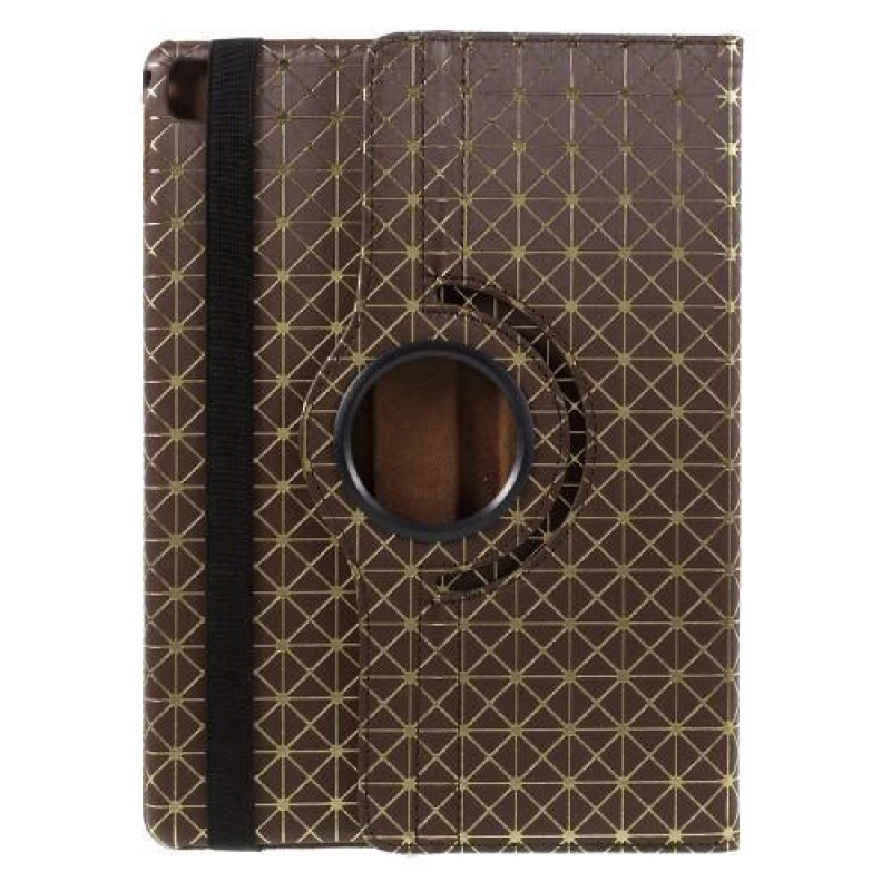 Átlós PU bőr tok pozicionálással iPad Pro 9.7 készülékhez - barna