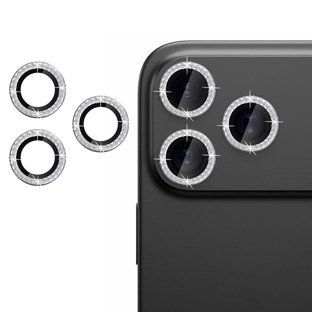 Diamond üveglencse az iPhone 17 Pro Max kamerájához (különálló lencsék) – ezüst színű