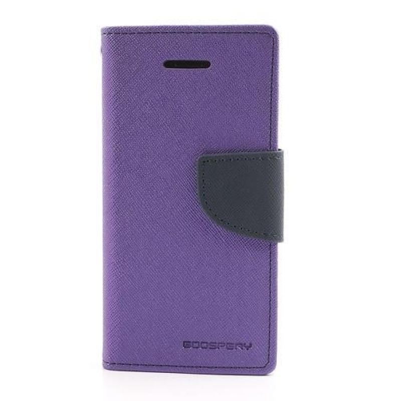 Napló PU bőr tok iPhone 5C készülékhez - lila