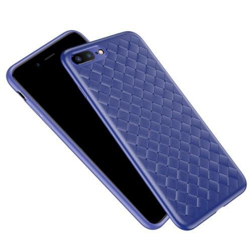 Dissi texturált zselés tok iPhone 8 Plus és iPhone 7 Plus készülékhez - kék