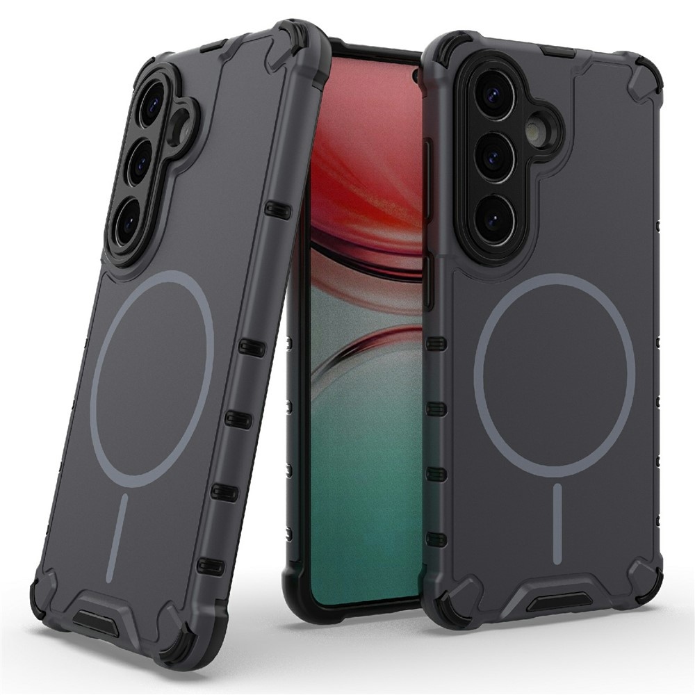 Dissi tartós borító MagSafe támogatással Samsung Galaxy S26/S26 Pro készülékhez - sötétszürke színben