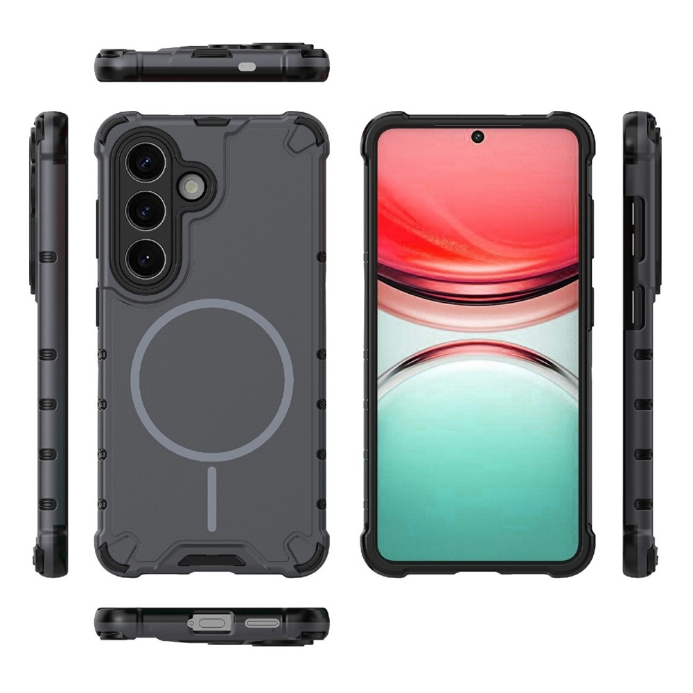 Dissi tartós borító MagSafe támogatással Samsung Galaxy S26/S26 Pro készülékhez - sötétszürke színben