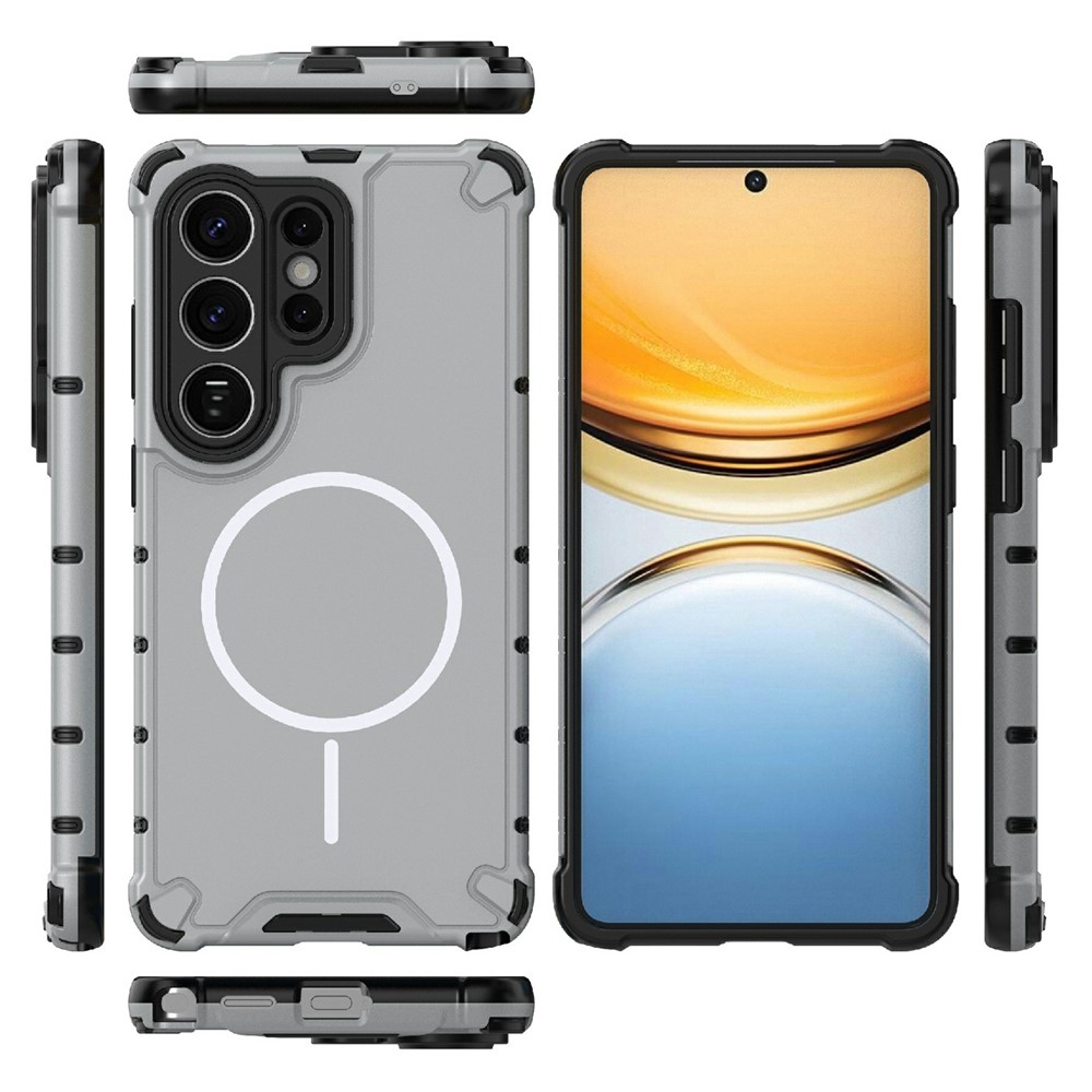 Dissi tartós védőborítás MagSafe támogatással Samsung Galaxy S26 Ultra készülékhez - világosszürke