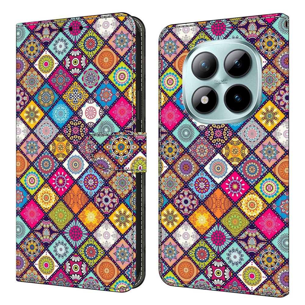 Különleges könyv tok Xiaomi Poco M8 5G/Redmi Note 15 5G/Note 15 4G - színes minta