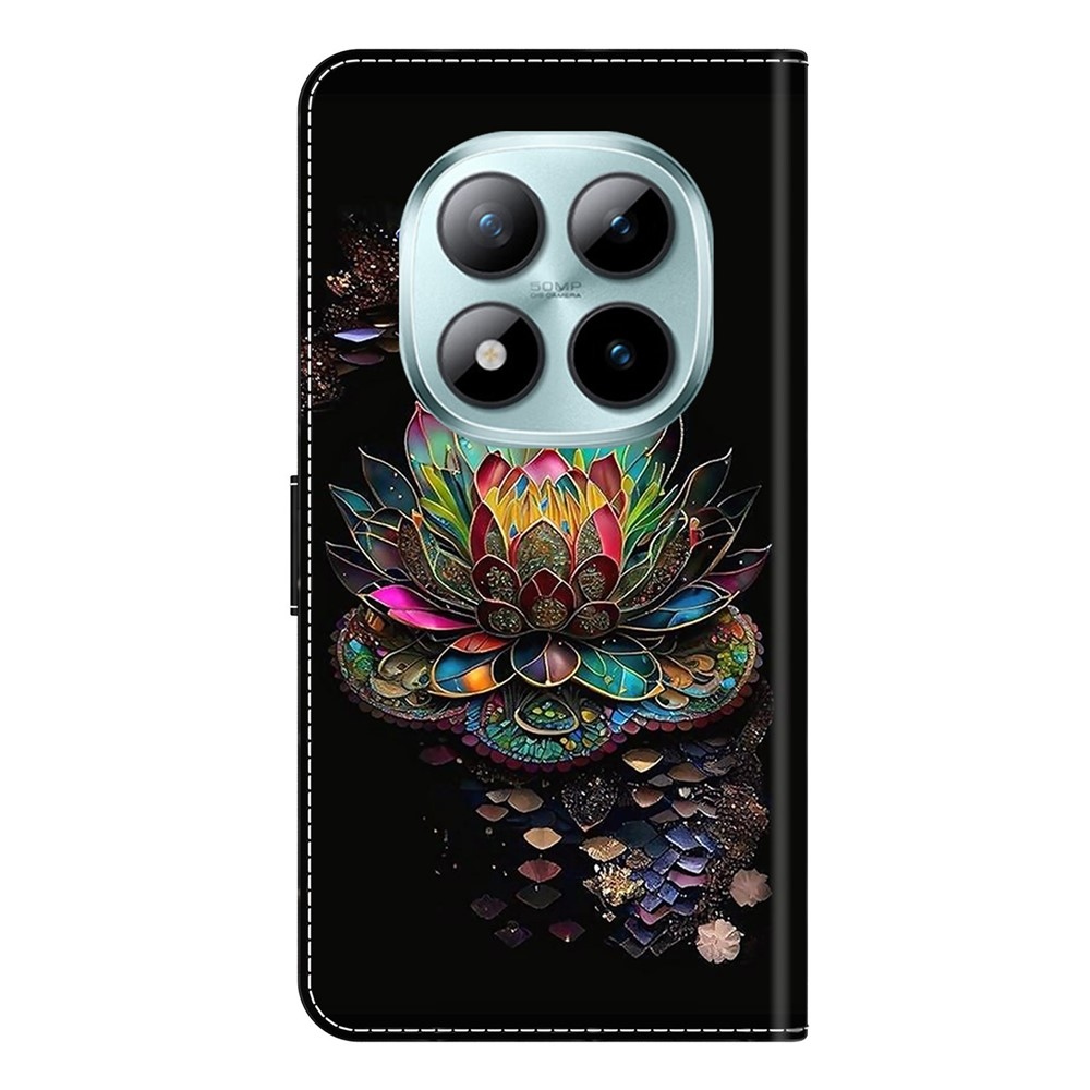 Különleges könyv tok Xiaomi Poco M8 5G/Redmi Note 15 5G/Note 15 4G - lotus