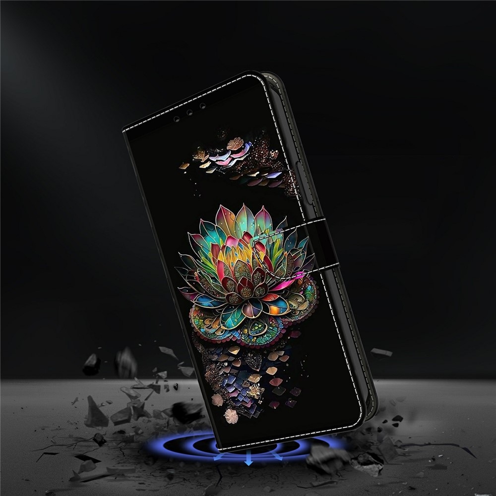 Különleges könyv tok Xiaomi Poco M8 5G/Redmi Note 15 5G/Note 15 4G - lotus