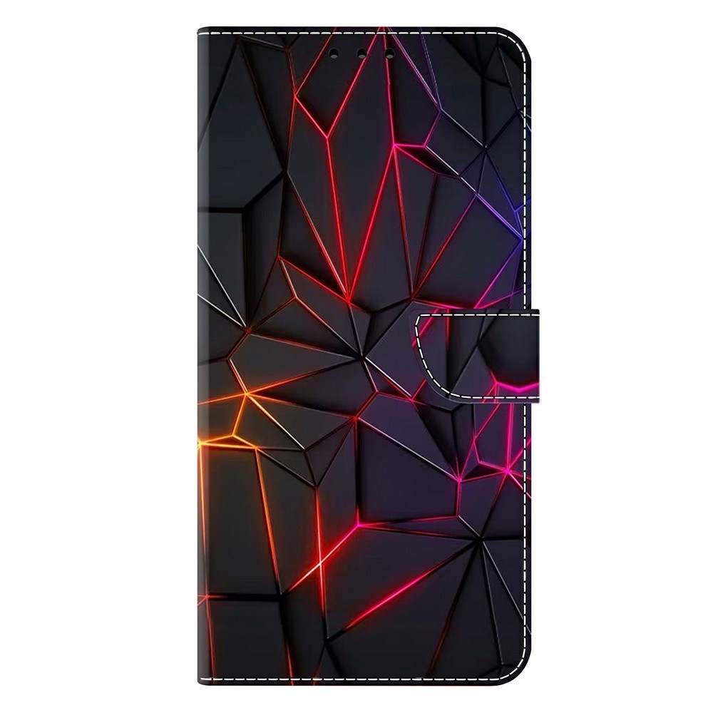 Különleges könyv tok a Xiaomi Poco M8 5G/Redmi Note 15 5G/Note 15 4G - neon repedésekhez