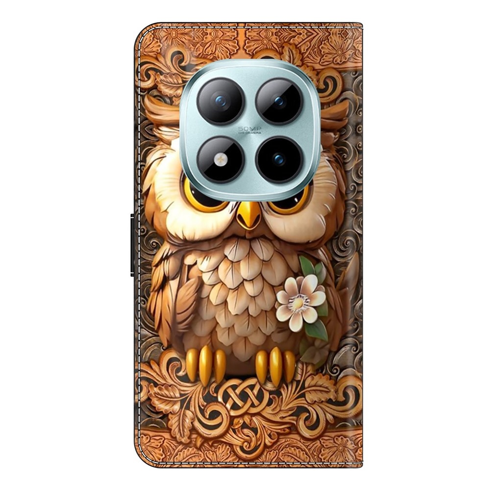 Különleges könyv tok Xiaomi Poco M8 5G/Redmi Note 15 5G/Note 15 4G - bagoly