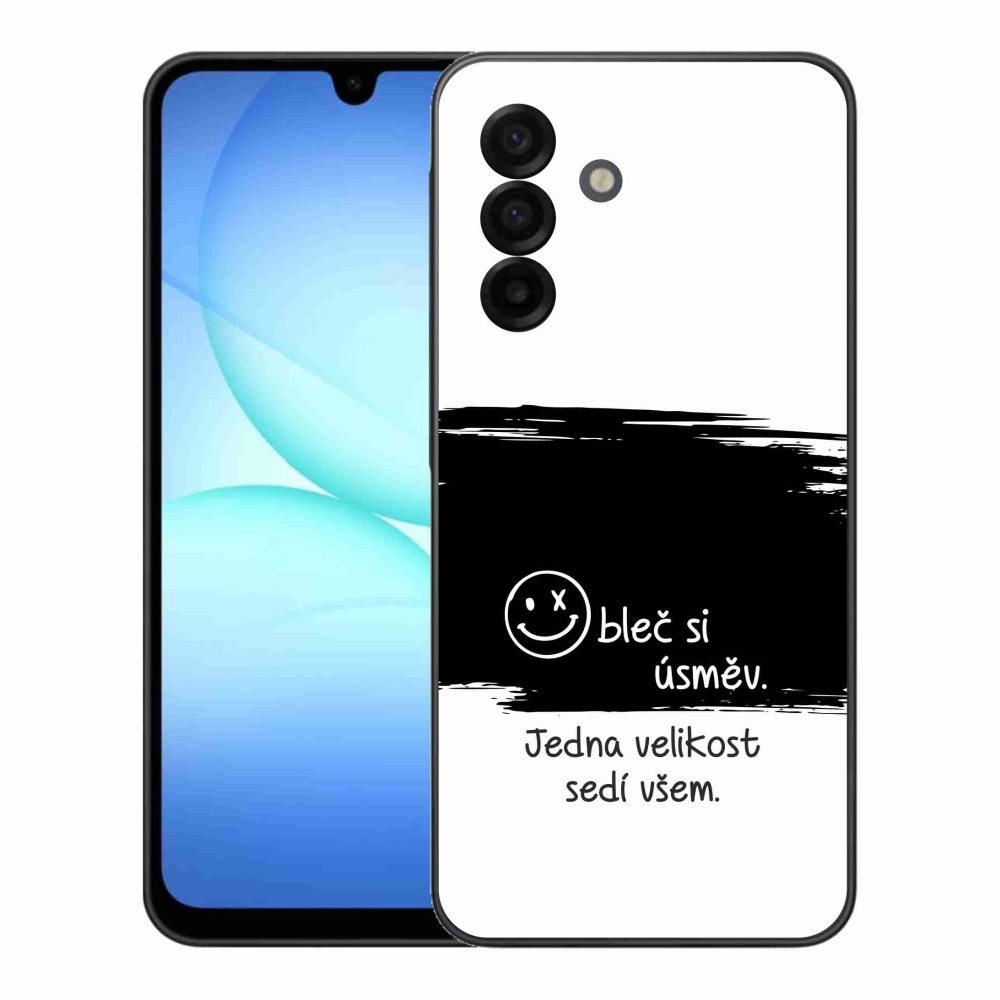 Gél borító mmCase Samsung Galaxy A17 4G/5G - vicces szöveg 8 fekete és fehér háttérrel