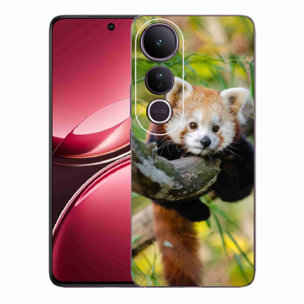 Gél védőburkolat mmCase a Vivo V50 Lite 4G/5G készülékhez - panda piros