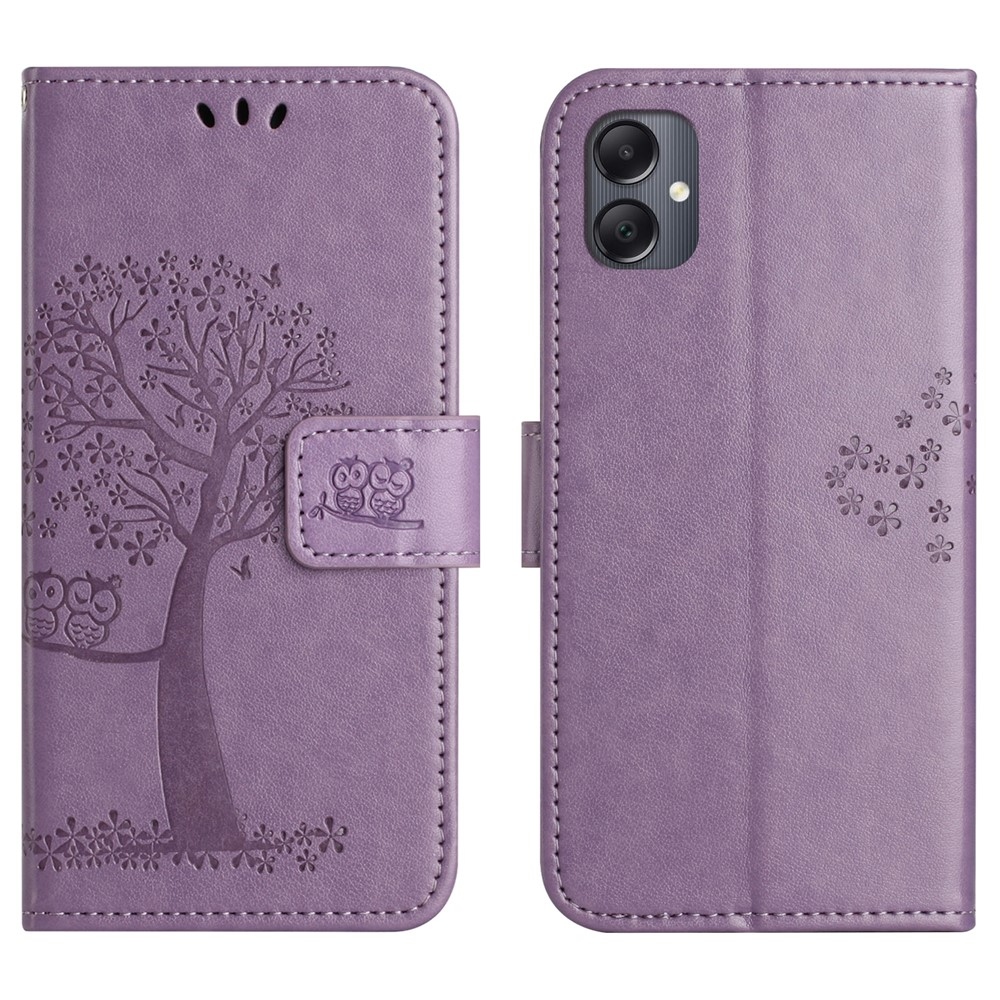 Fa könyv tok Samsung Galaxy A07 4G - világos lila