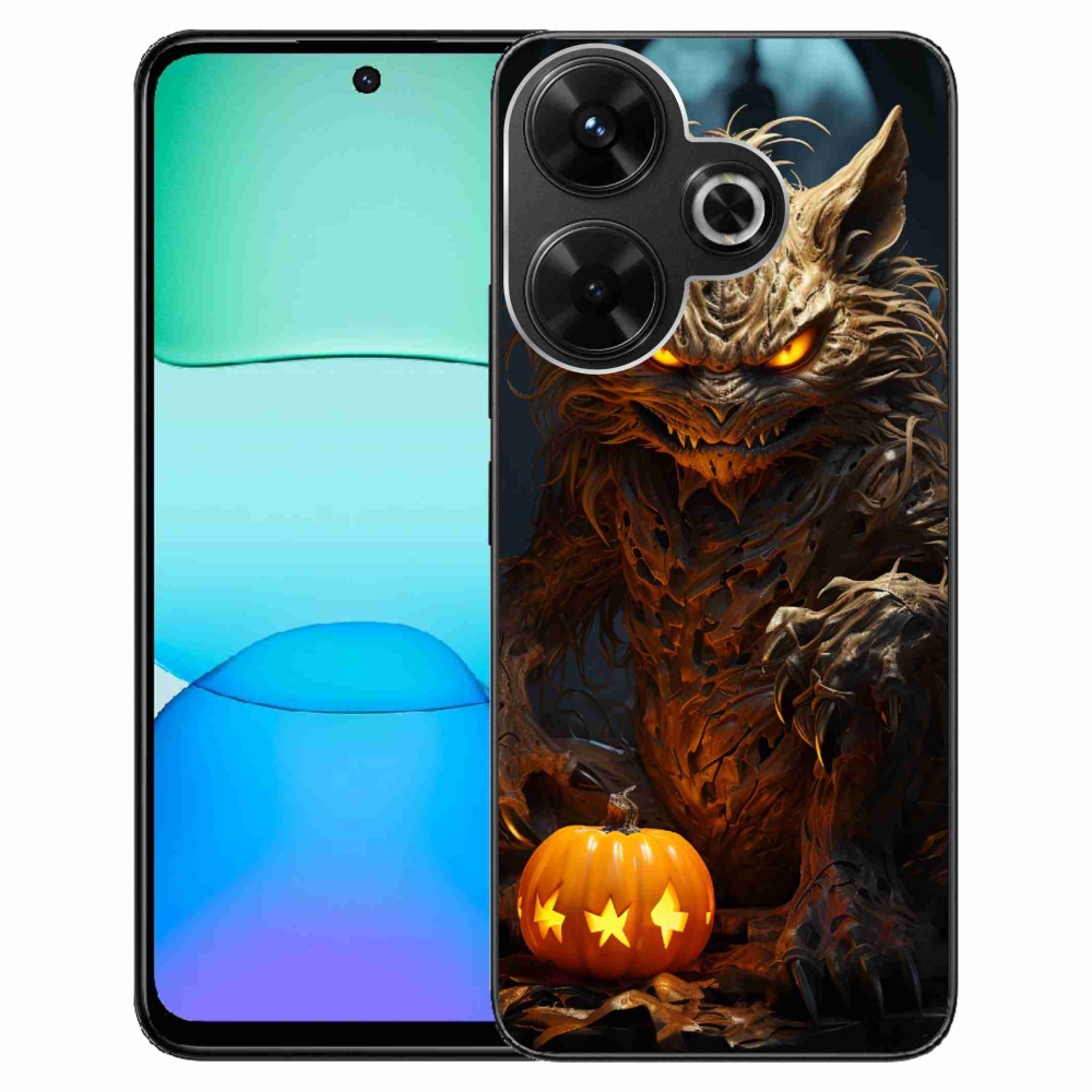 Gél borítás mmCase a Xiaomi Redmi 13 4G/Poco M6 4G - Halloween szörnyeteghez