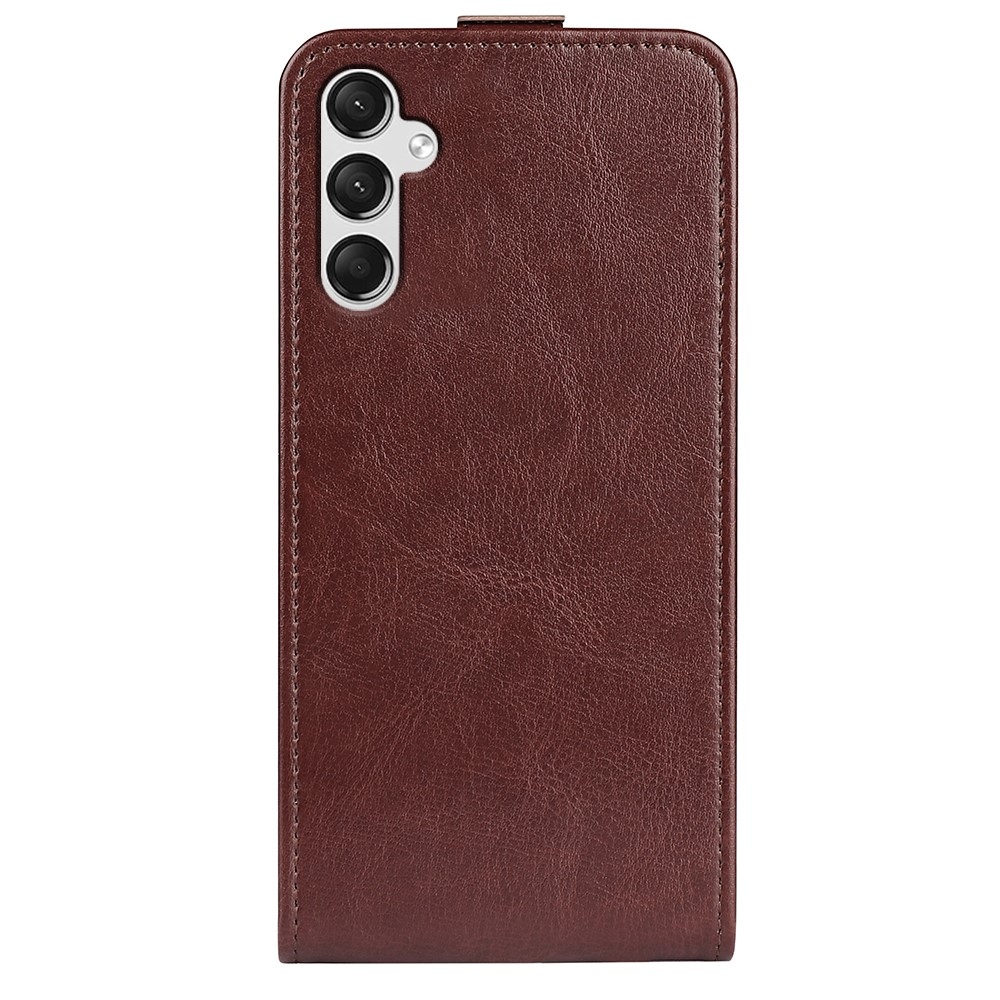 Függőleges könyvtáska Samsung Galaxy A25 5G készülékhez - barna