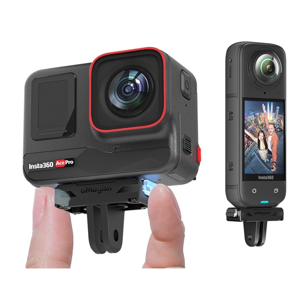 AMAGISN mágneses gyorskioldó adapter Insta360 X5, Ace Pro 2, Ace Pro és Ace kamerákhoz