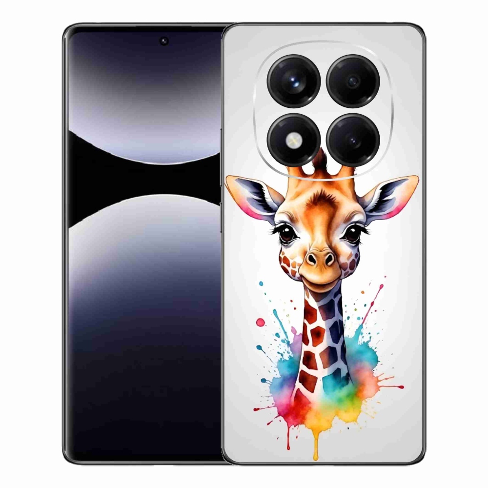 Gél borítás mmCase a Xiaomi Redmi Note 14 Pro-hoz - zsiráf 1
