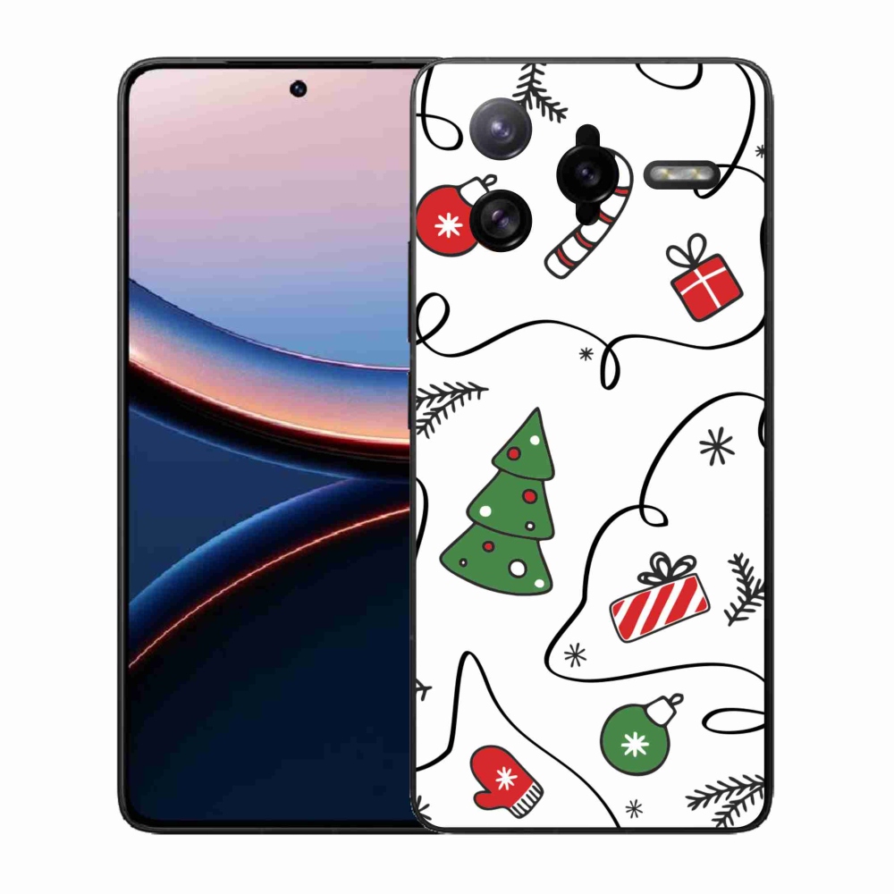Gél borítás mmCase a Xiaomi Poco F7 Ultra számára - karácsonyi motívumok