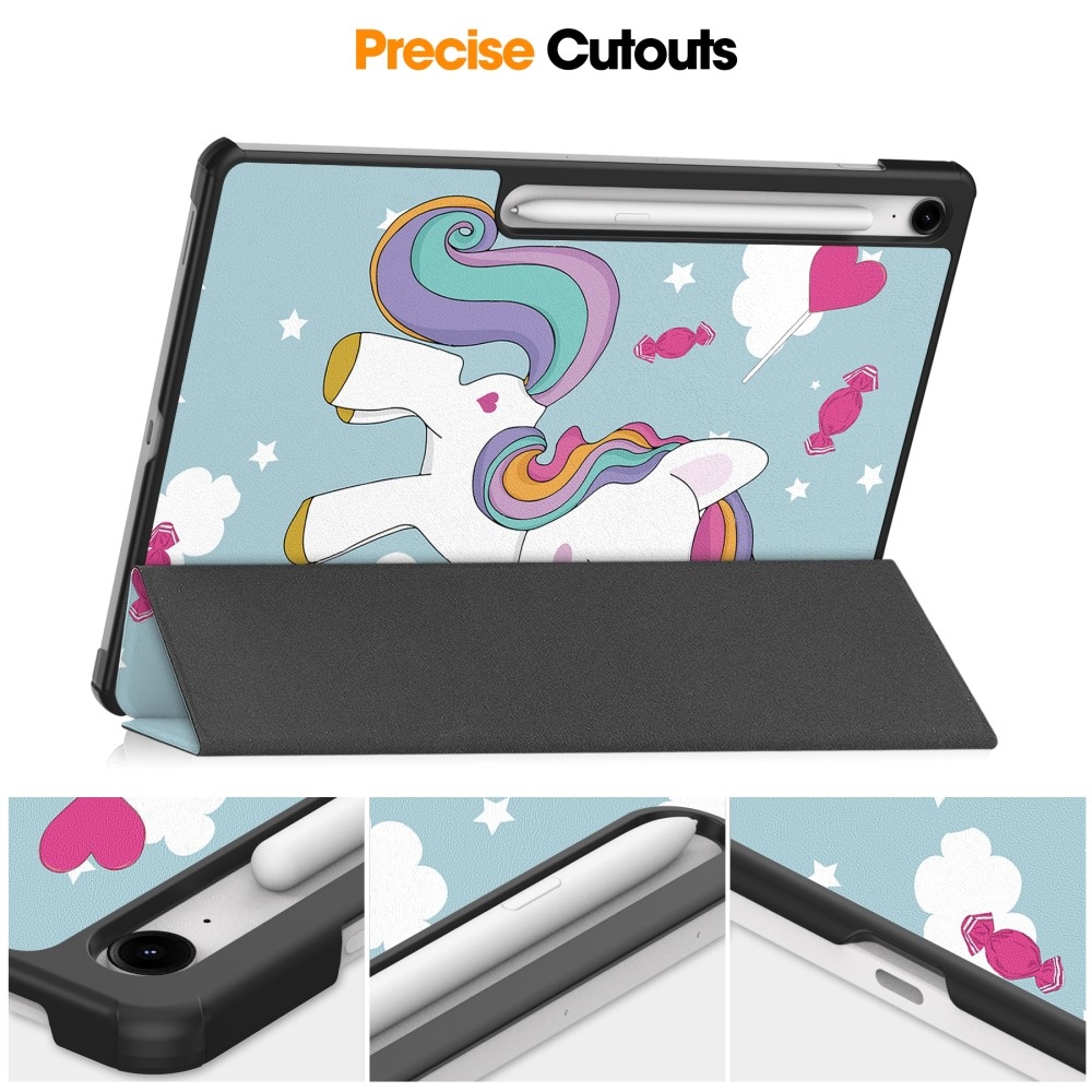 Patte intelligens záró tok Samsung Galaxy Tab S10 FE+ készülékhez - egyszarvú