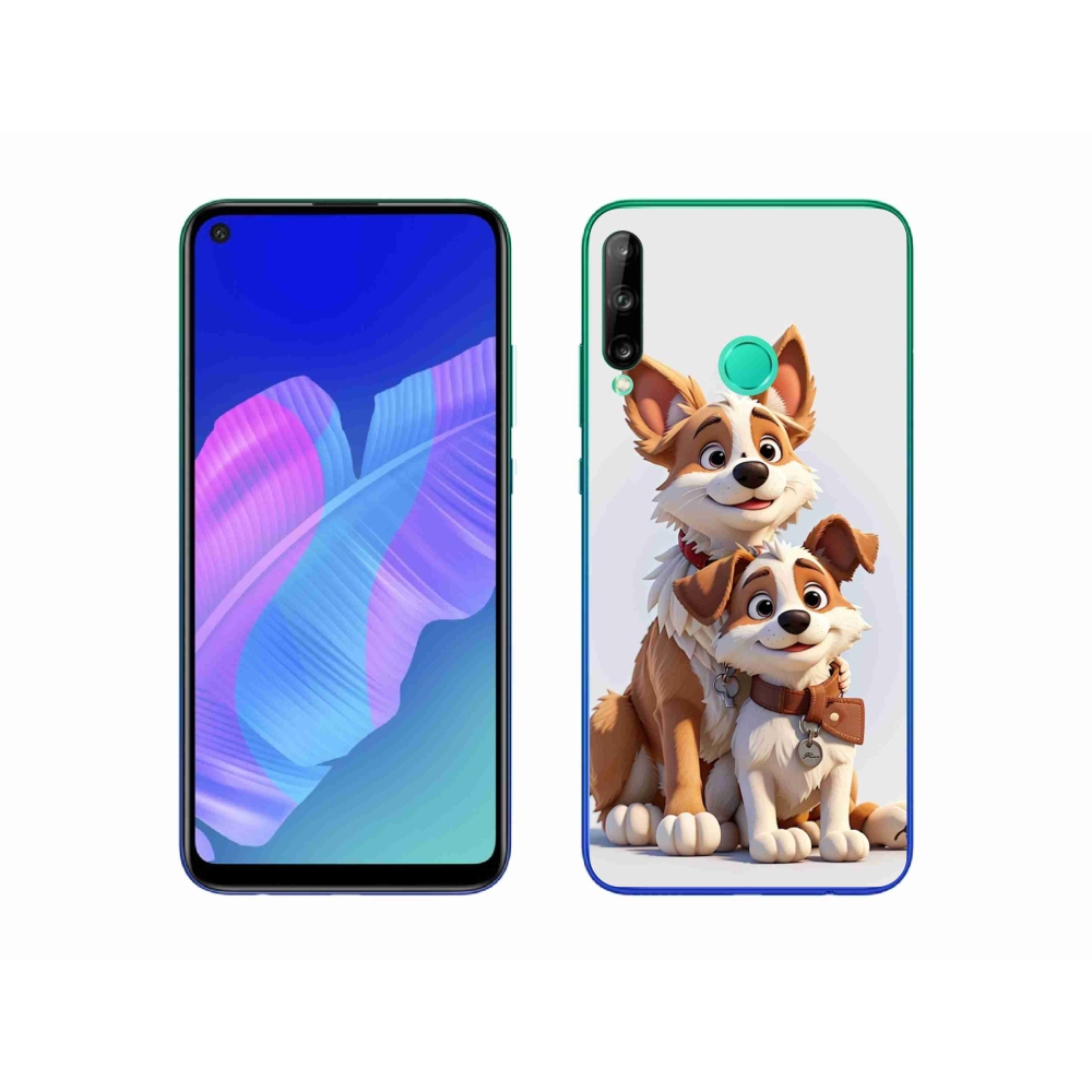 Gél borítás mmCase a Huawei P40 Lite E számára - kutyák rajzolása