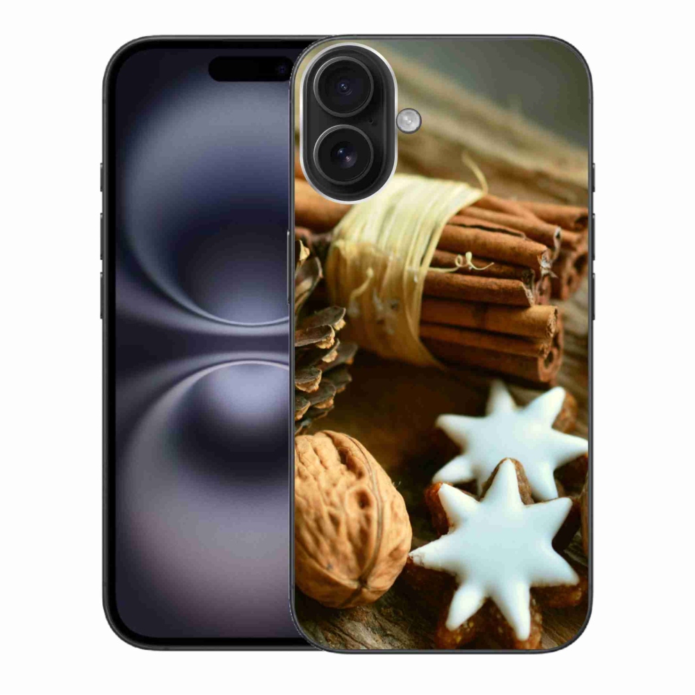 Gél borítás mmCase iPhone 16 Plus készülékhez - fahéj és mézeskalács
