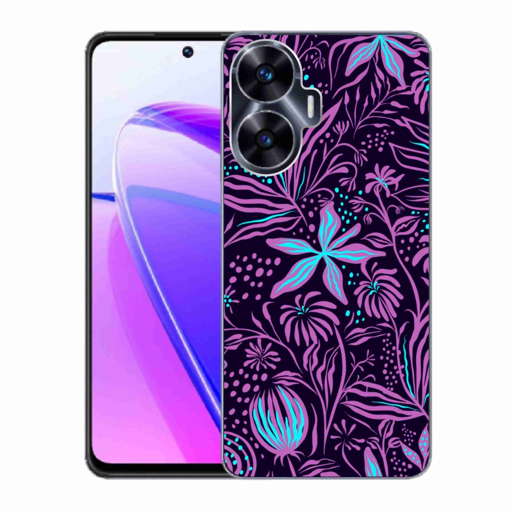 Zselés borítás mmCase a Realme C55 készülékhez - virágok 2