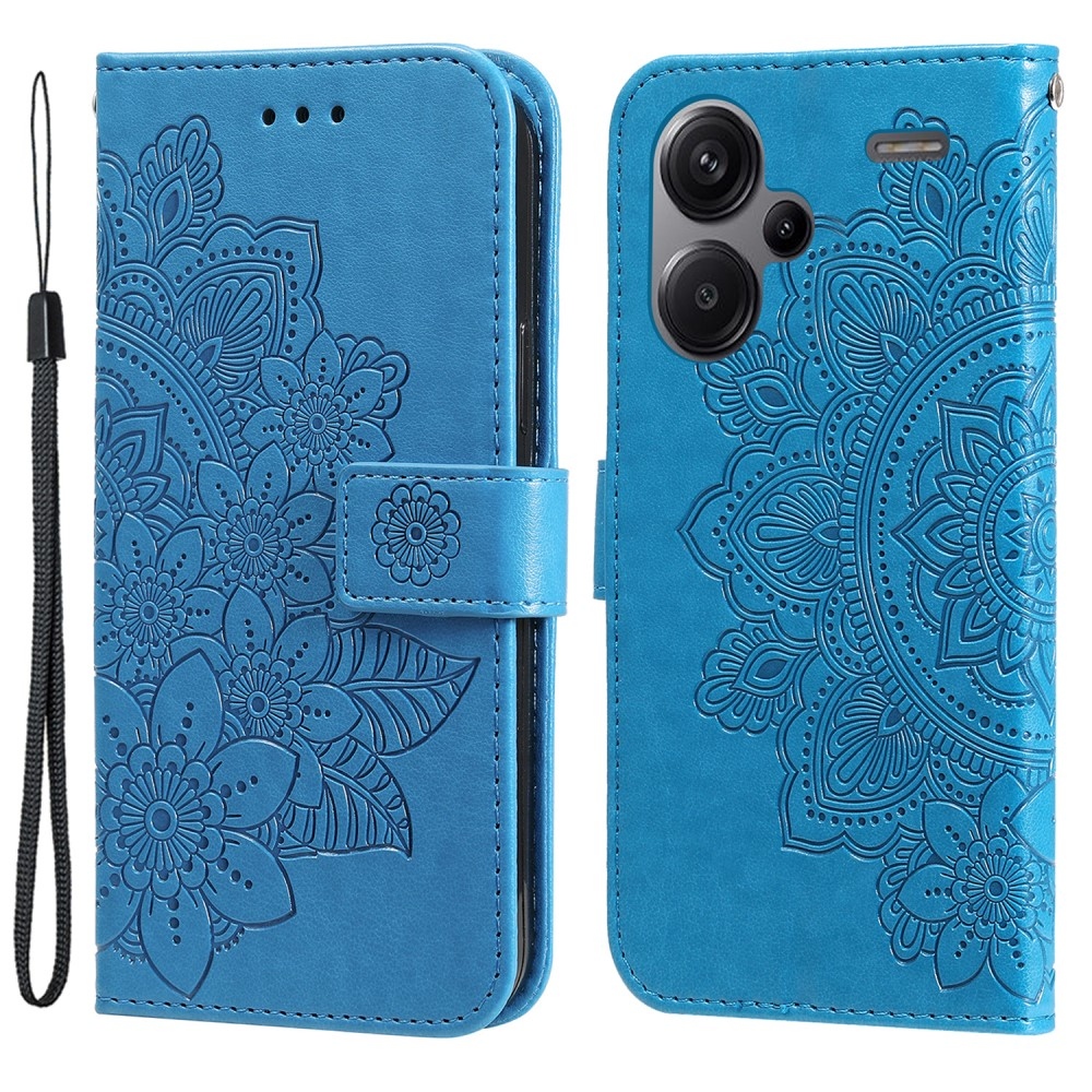 Mandala könyv tok Xiaomi Redmi Note 13 Pro+ 5G - kék