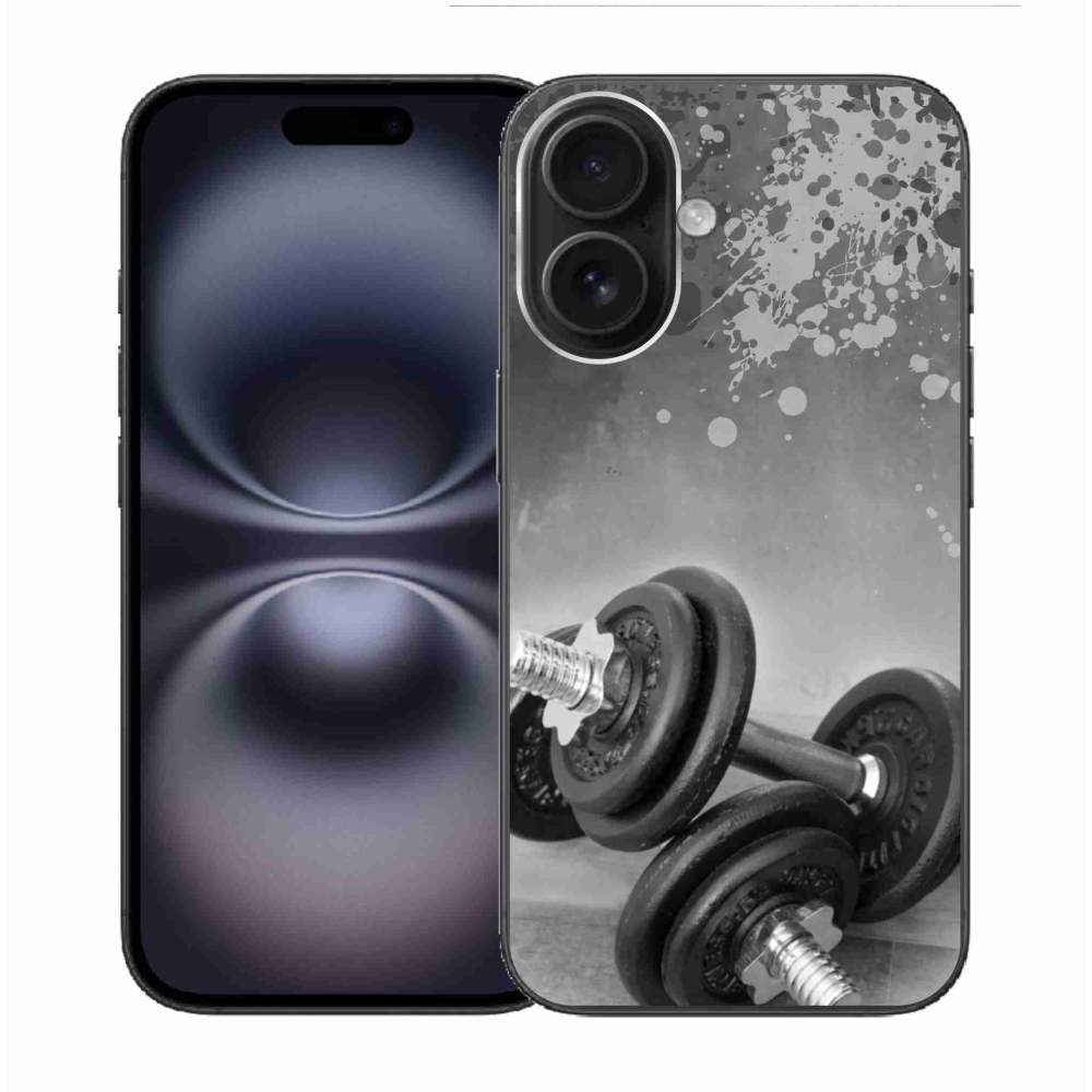 Zselés borítás mmCase iPhone 16 készülékhez - súlyzók 1
