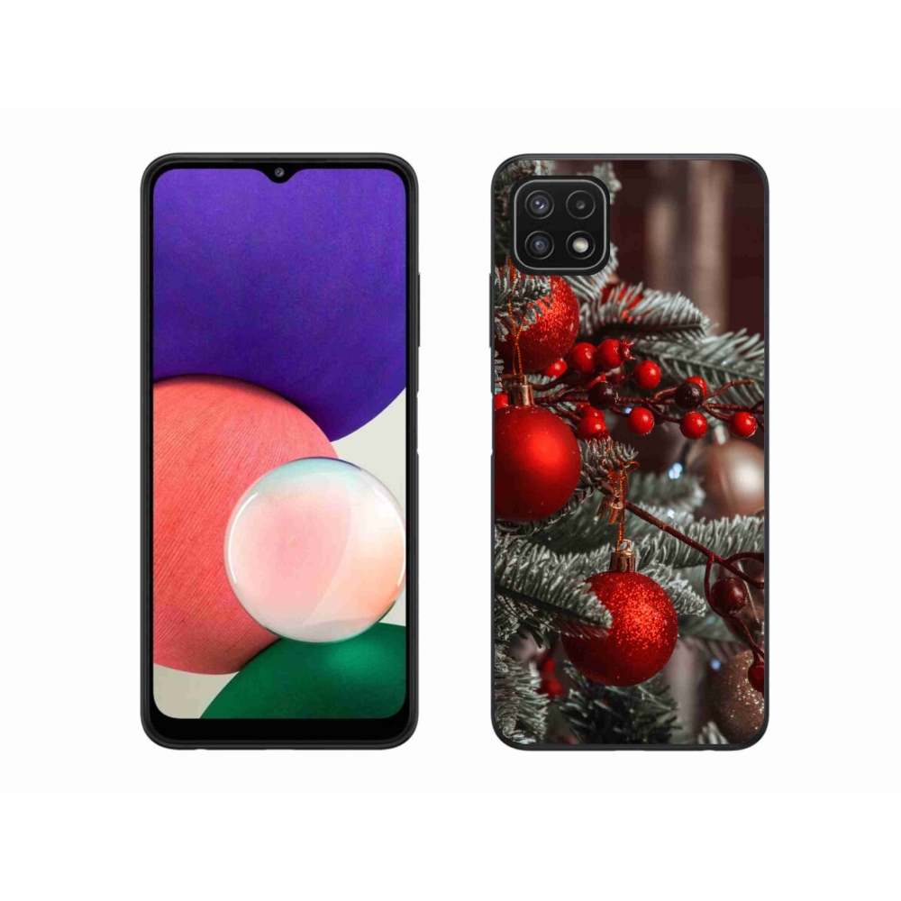 Gél borítás mmCase Samsung Galaxy A22 5G - karácsonyi dekoráció 2