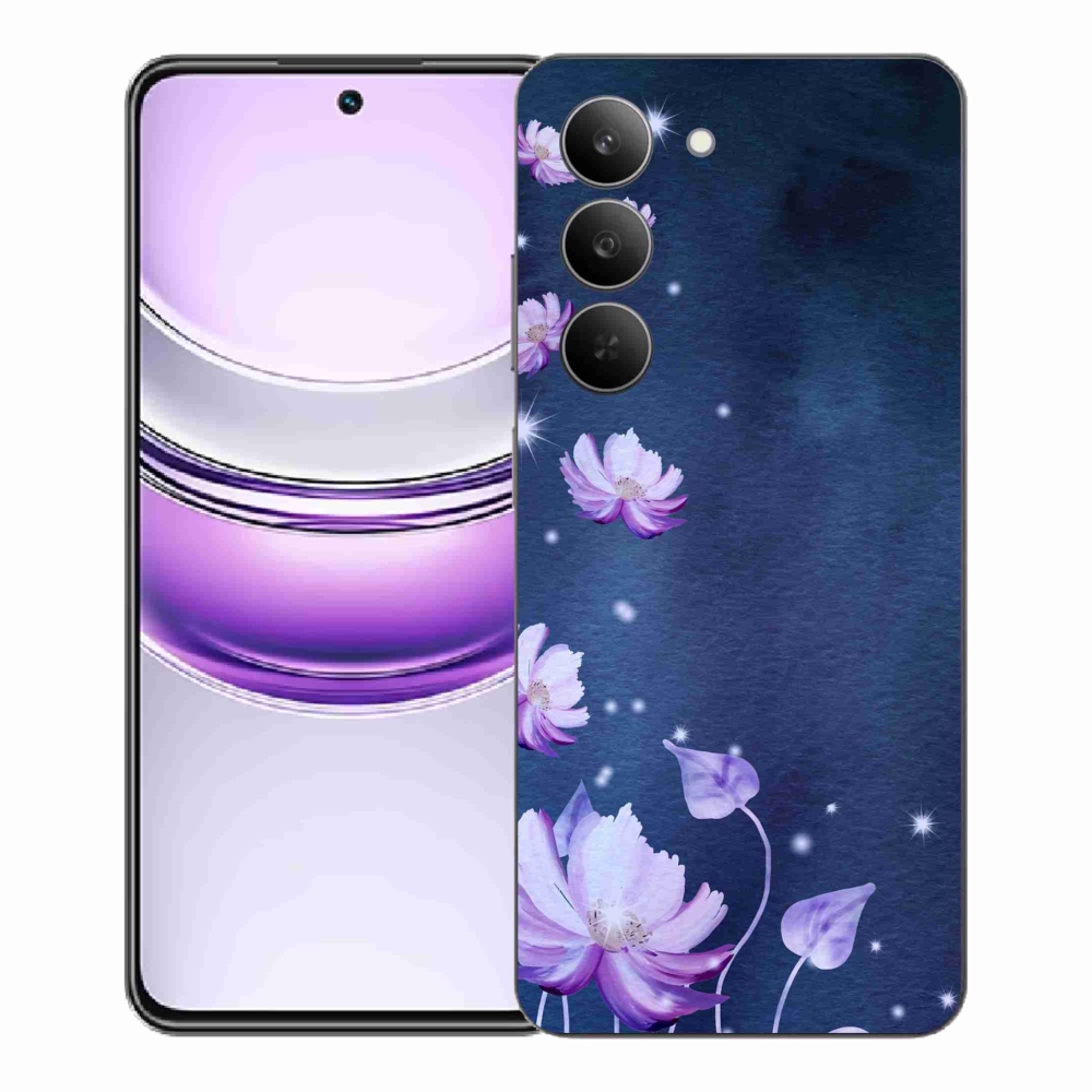 Gél borító mmCase a Realme 14x 5G készülékhez - hulló virágok