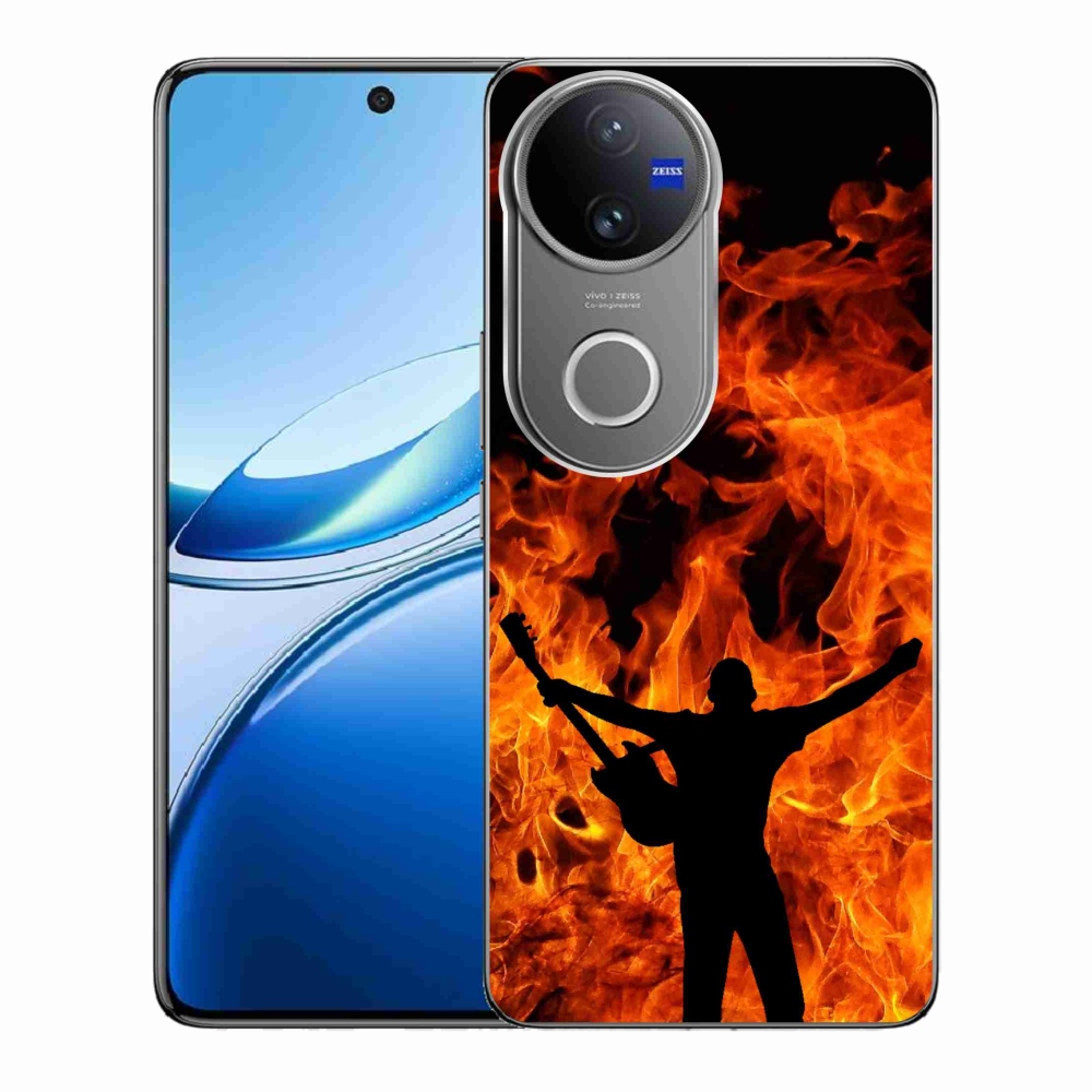 Gélburkolat mmCase a Vivo V50 5G-n - zenész és tűz
