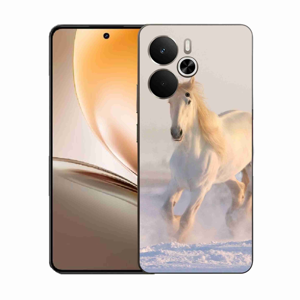 Gél borítás mmCase a Realme 14 5G/14T 5G számára - ló a hóban
