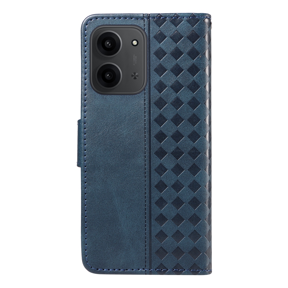 Rácsos könyv tok Xiaomi Redmi 15C 4G/5G (173mm) - kék