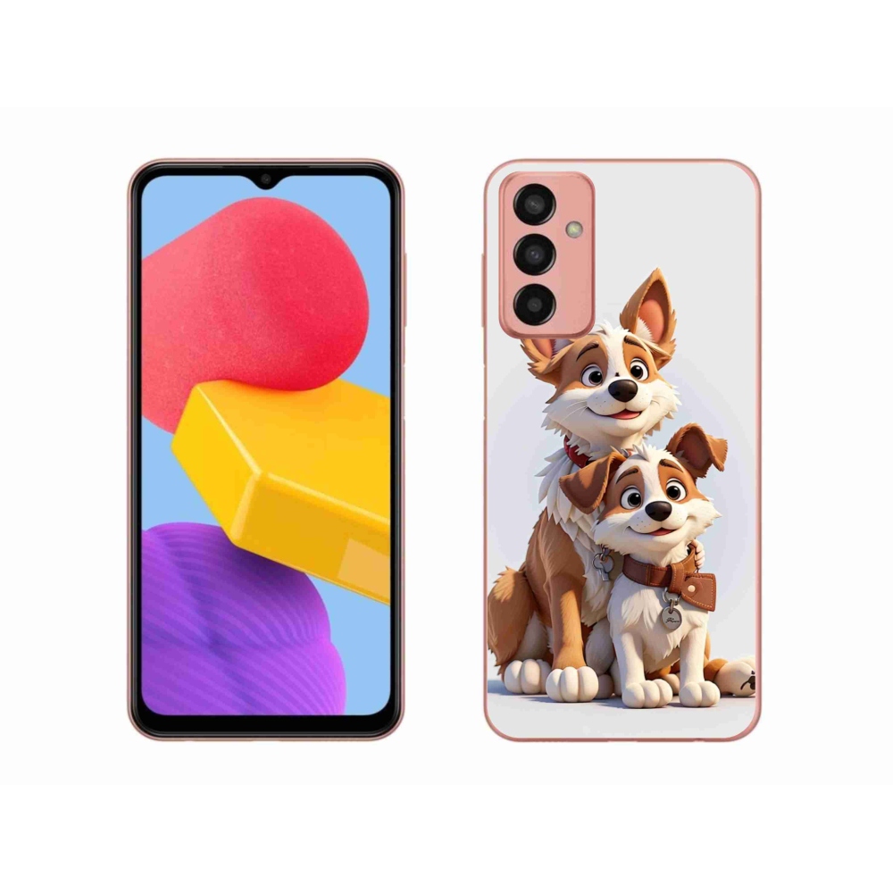 Gél borító mmCase Samsung Galaxy M13 - rajz kutyákhoz
