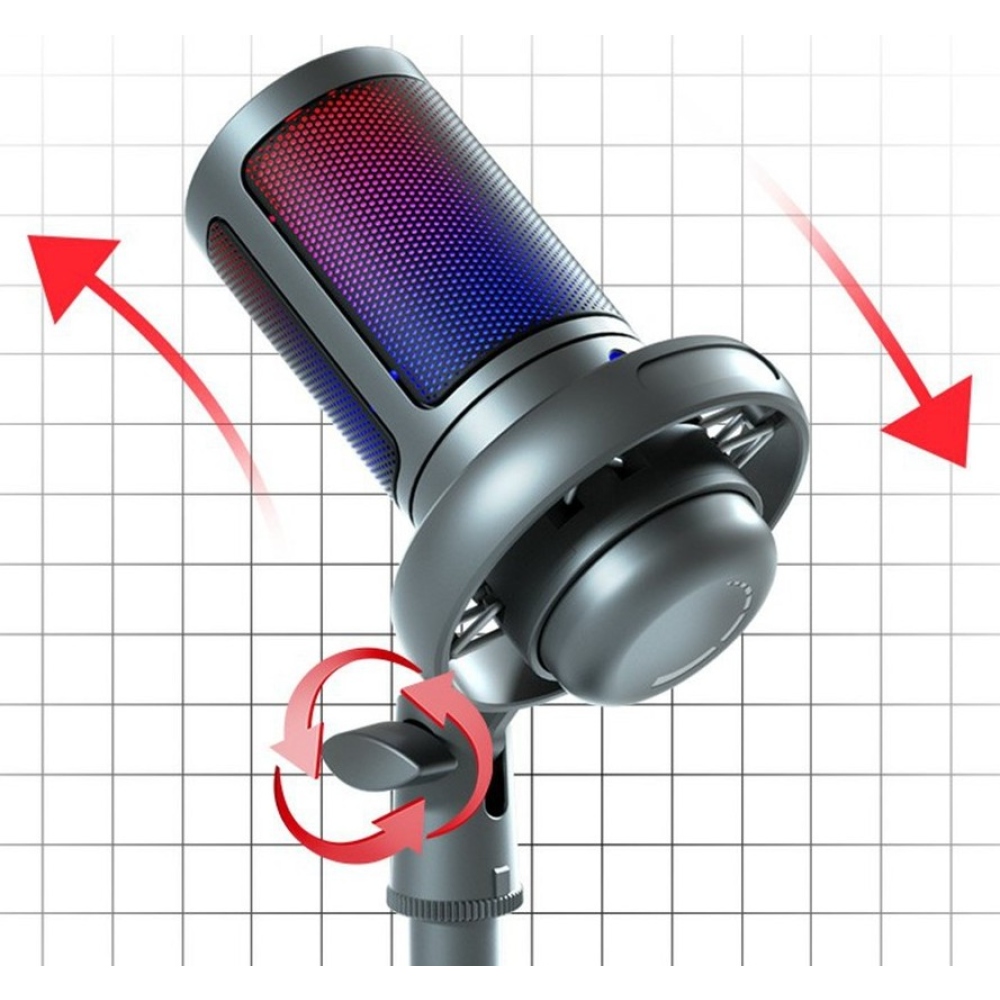 ME6S USB kondenzátormikrofon pop-szűrővel és állvánnyal