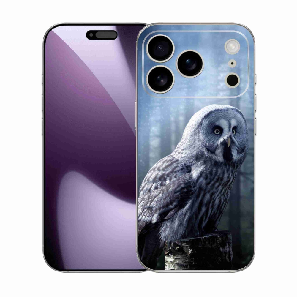 Zselés borítás mmCase iPhone 17 Pro készülékhez - bagoly