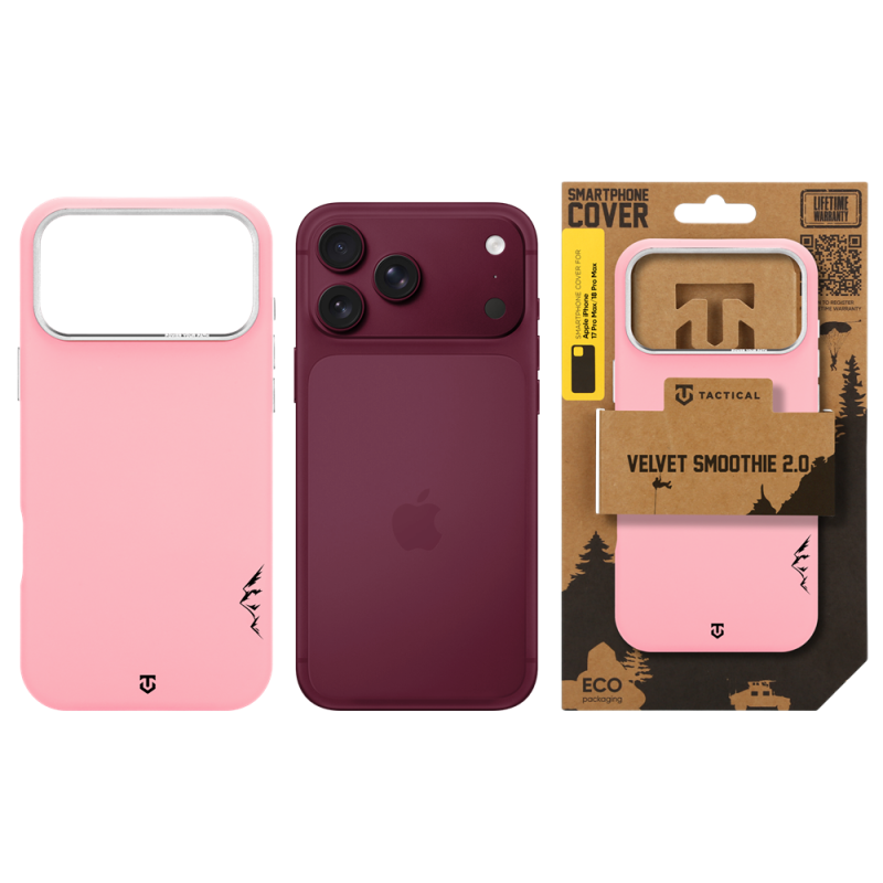 Tactical MagForce Velvet Smoothie 2.0 tok az Apple iPhone 18 Pro Max/17 Pro Max készülékhez – Pink Panther