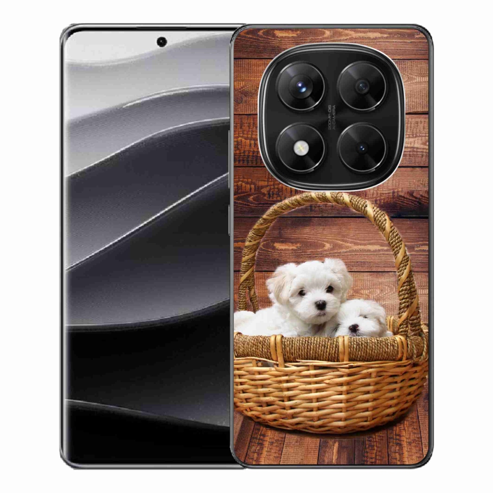 Gél borítás mmCase a Xiaomi Redmi Note 14 Pro 5G/Poco X7 5G számára - kölyökkutyák