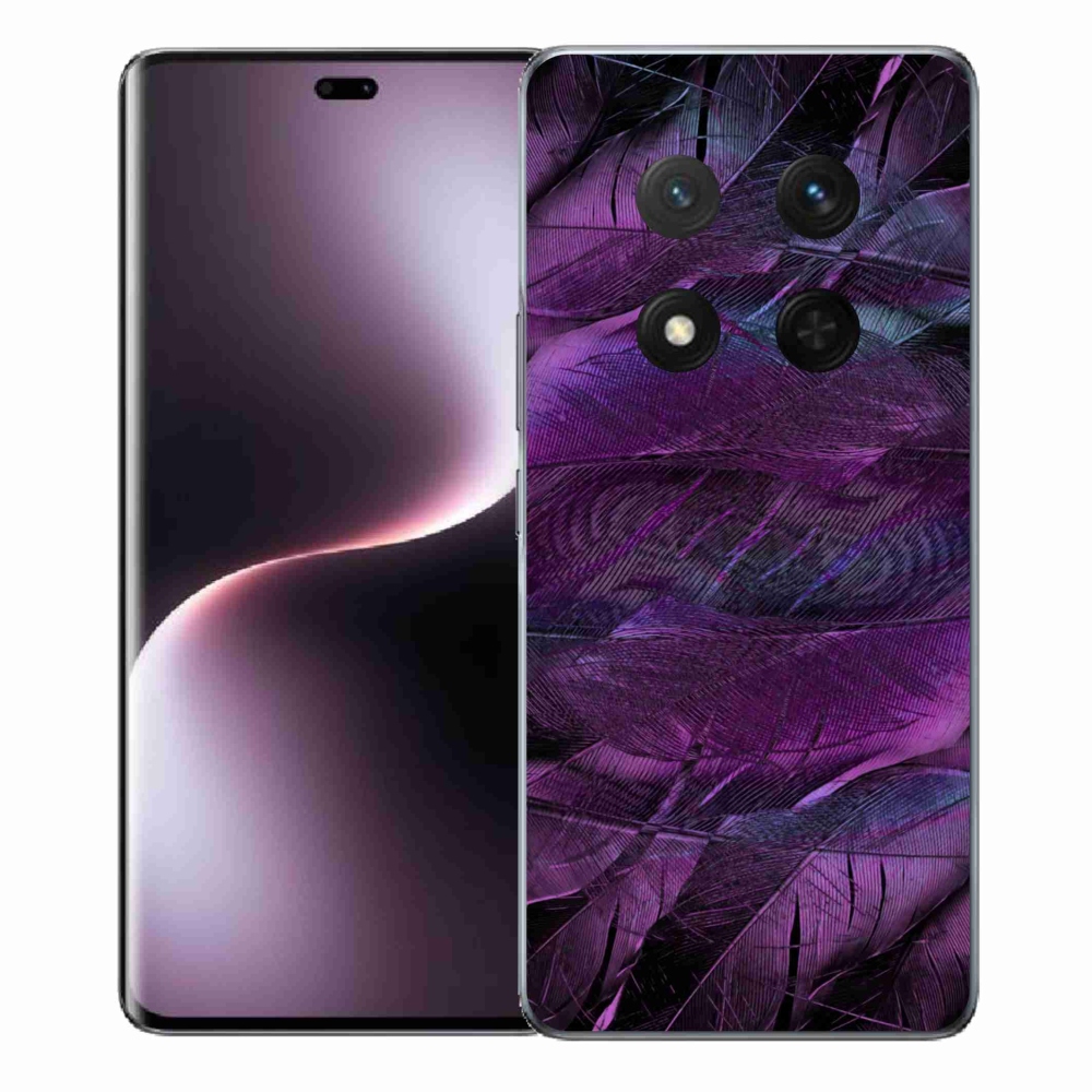 Zselés borítás mmCase Honor Magic 7 Lite 5G - lila tollakhoz