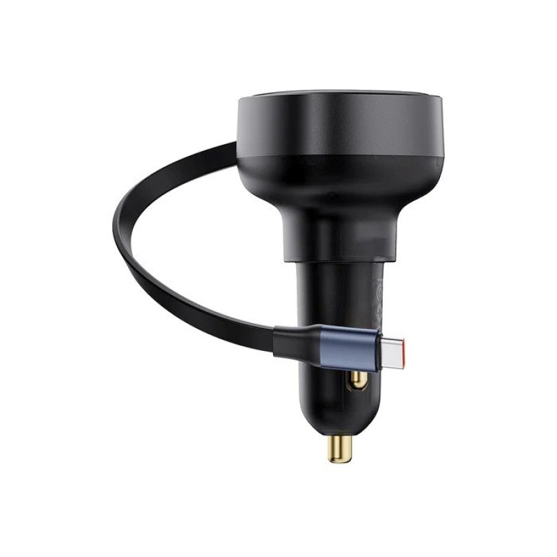 Baseus Enjoyment Pro USB-C 60 W-os autós töltő, Cluster Black