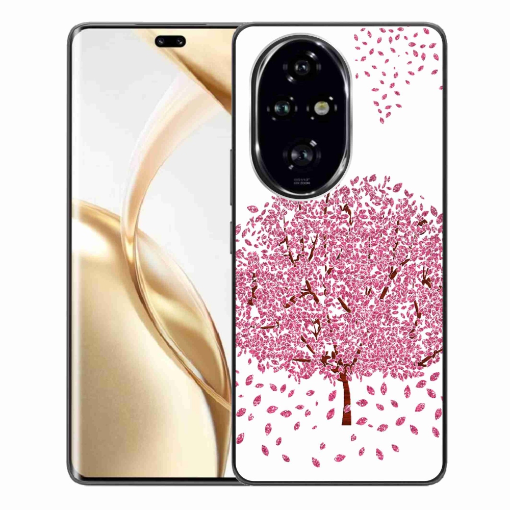 Zselés borító mmCase a Honor 200 Pro 5G számára - rajzfilmfa levelekkel