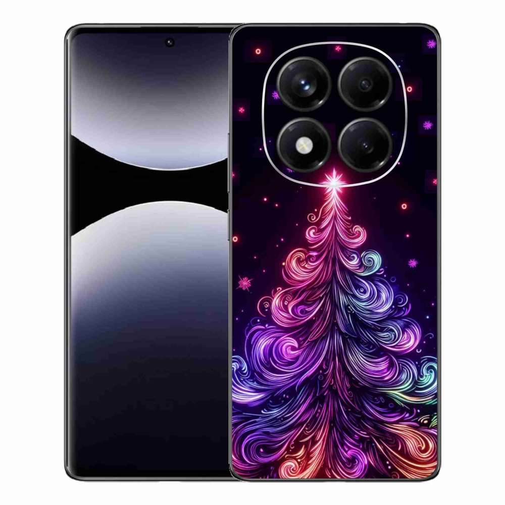 Gél borítás mmCase a Xiaomi Redmi Note 14 Pro számára - neon karácsonyfa 1