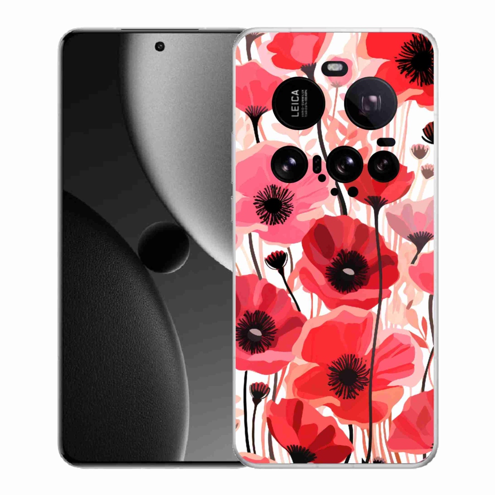 Gél borítás mmCase a Xiaomi 15 Ultra számára - mákos 1