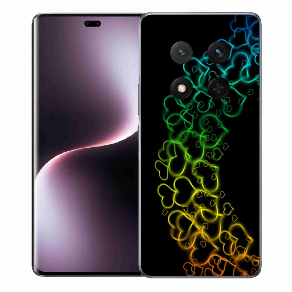 Gél borítás mmCase a Honor Magic 7 Lite 5G készülékhez - színes szívek