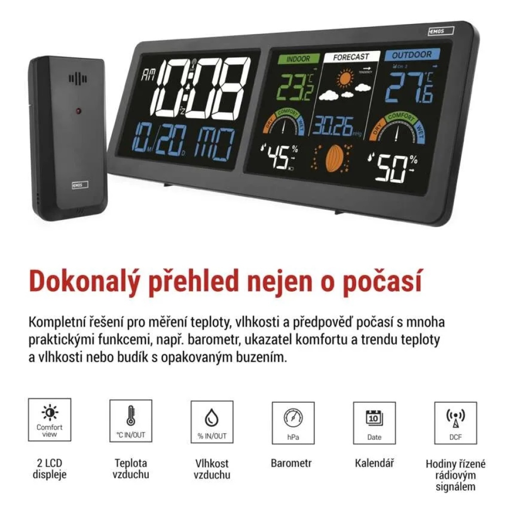 Otthoni vezeték nélküli időjárás állomás E8625